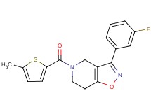 3-(3-fluorophenyl)-5-[(5-methyl-2-thienyl)carbonyl]-4,5,6,7-tetrahydroisoxazolo[4,5-c]pyridine