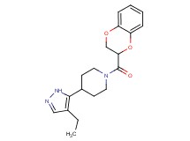 1-(2,3-dihydro-1,4-benzodioxin-2-ylcarbonyl)-4-(4-ethyl-1H-pyrazol-5-yl)piperidine