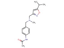 N-(4-{[[(5-isopropylisoxazol-3-yl)methyl](methyl)amino]methyl}phenyl)acetamide
