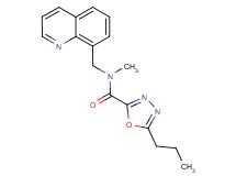 N-methyl-5-propyl-N-(quinolin-8-ylmethyl)-1,3,4-oxadiazole-2-carboxamide