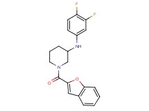 1-(1-benzofuran-2-ylcarbonyl)-N-(3,4-difluorophenyl)-3-piperidinamine
