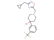 1-{[3-(cyclopropylmethyl)-1,2,4-oxadiazol-5-yl]methyl}-4-[3-(trifluoromethyl)phenyl]-4-piperidinol