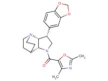 (3R*,3aR*,7aR*)-3-(1,3-benzodioxol-5-yl)-1-[(2,4-dimethyl-1,3-oxazol-5-yl)carbonyl]octahydro-4,7-ethanopyrrolo[3,2-b]pyridine