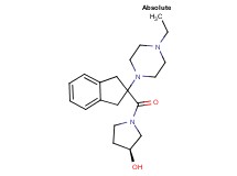 (3S)-1-{[2-(4-ethyl-1-piperazinyl)-2,3-dihydro-1H-inden-2-yl]carbonyl}-3-pyrrolidinol