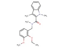 N-(2-ethoxy-3-methoxybenzyl)-N,1,3-trimethyl-1H-indole-2-carboxamide