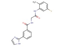 N-{2-[(5-fluoro-2-methylphenyl)amino]-2-oxoethyl}-3-(1H-imidazol-2-yl)benzamide