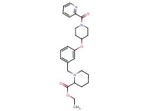 ethyl 1-(3-{[1-(2-pyridinylcarbonyl)-4-piperidinyl]oxy}benzyl)-2-piperidinecarboxylate