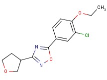 5-(3-chloro-4-ethoxyphenyl)-3-(tetrahydrofuran-3-yl)-1,2,4-oxadiazole