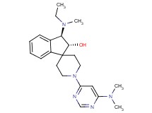 (2R*,3R*)-1'-[6-(dimethylamino)-4-pyrimidinyl]-3-[ethyl(methyl)amino]-2,3-dihydrospiro[indene-1,4'-piperidin]-2-ol