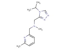 1-(4-isopropyl-4H-1,2,4-triazol-3-yl)-N-methyl-N-[(6-methyl-2-pyridinyl)methyl]methanamine