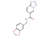 N-(1,3-benzodioxol-5-ylmethyl)tetrazolo[1,5-a]pyridine-6-carboxamide