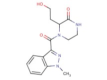 3-(2-hydroxyethyl)-4-[(1-methyl-1H-indazol-3-yl)carbonyl]piperazin-2-one