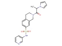 N-pyridin-3-yl-2-[2-(1H-pyrrol-1-yl)propanoyl]-1,2,3,4-tetrahydroisoquinoline-7-sulfonamide