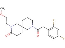 8-[(2,4-difluorophenyl)acetyl]-2-(2-methoxyethyl)-2,8-diazaspiro[5.5]undecan-3-one
