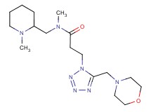 N-methyl-N-[(1-methyl-2-piperidinyl)methyl]-3-[5-(4-morpholinylmethyl)-1H-tetrazol-1-yl]propanamide
