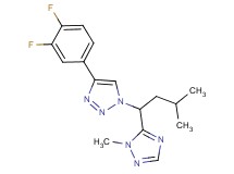 4-(3,4-difluorophenyl)-1-[3-methyl-1-(1-methyl-1H-1,2,4-triazol-5-yl)butyl]-1H-1,2,3-triazole