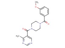 5-{[4-(3-methoxybenzoyl)-1-piperazinyl]carbonyl}-4-methylpyrimidine
