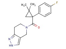 5-{[1-(4-fluorophenyl)-2,2-dimethylcyclopropyl]carbonyl}-4,5,6,7-tetrahydro-2H-pyrazolo[4,3-c]pyridine
