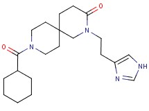 9-(cyclohexylcarbonyl)-2-[2-(1H-imidazol-4-yl)ethyl]-2,9-diazaspiro[5.5]undecan-3-one