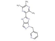 1-(3-pyridinylmethyl)-5-(3,5,6-trimethyl-2-pyrazinyl)-1,4-dihydroimidazo[4,5-c]pyrazole