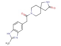 8-[(2-methyl-1H-benzimidazol-5-yl)acetyl]-2,8-diazaspiro[4.5]decan-3-one