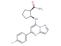 (1R*,2S*)-2-{[5-(4-fluorophenyl)pyrazolo[1,5-a]pyrimidin-7-yl]amino}cyclopentanecarboxamide