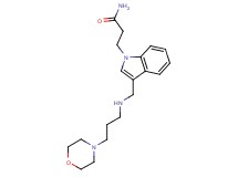 3-(3-{[(3-morpholin-4-ylpropyl)amino]methyl}-1H-indol-1-yl)propanamide