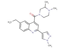 4-[(3,4-dimethylpiperazin-1-yl)carbonyl]-6-ethyl-2-(1-methyl-1H-pyrazol-4-yl)quinoline