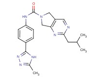 2-isobutyl-N-[4-(5-methyl-4H-1,2,4-triazol-3-yl)phenyl]-5,7-dihydro-6H-pyrrolo[3,4-d]pyrimidine-6-carboxamide