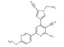 6-amino-4-(5-cyano-1-ethyl-1H-pyrrol-3-yl)-6'-methoxy-2,3'-bipyridine-5-carbonitrile
