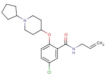 N-allyl-5-chloro-2-[(1-cyclopentyl-4-piperidinyl)oxy]benzamide