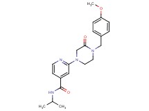 N-isopropyl-2-[4-(4-methoxybenzyl)-3-oxo-1-piperazinyl]isonicotinamide