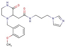 N-[3-(1H-imidazol-1-yl)propyl]-2-[1-(2-methoxybenzyl)-3-oxo-2-piperazinyl]acetamide