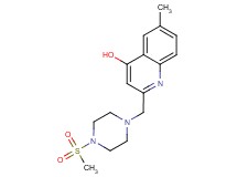 6-methyl-2-{[4-(methylsulfonyl)piperazin-1-yl]methyl}quinolin-4-ol