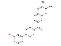 6-{1-[(2,3-dimethylquinoxalin-6-yl)carbonyl]piperidin-4-yl}pyrimidin-4-ol