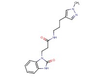 N-[3-(1-methyl-1H-pyrazol-4-yl)propyl]-3-(2-oxo-2,3-dihydro-1H-benzimidazol-1-yl)propanamide