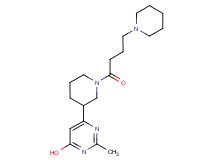 2-methyl-6-{1-[4-(1-piperidinyl)butanoyl]-3-piperidinyl}-4-pyrimidinol