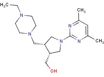 {(3R*,4R*)-1-(4,6-dimethylpyrimidin-2-yl)-4-[(4-ethylpiperazin-1-yl)methyl]pyrrolidin-3-yl}methanol