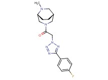 (1R*,5R*)-3-{[5-(4-fluorophenyl)-2H-tetrazol-2-yl]acetyl}-6-methyl-3,6-diazabicyclo[3.2.2]nonane