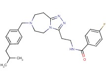 4-fluoro-N-{2-[7-(4-isobutylbenzyl)-6,7,8,9-tetrahydro-5H-[1,2,4]triazolo[4,3-d][1,4]diazepin-3-yl]ethyl}benzamide