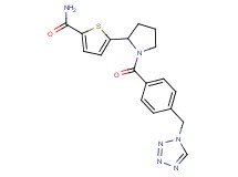 5-{1-[4-(1H-tetrazol-1-ylmethyl)benzoyl]-2-pyrrolidinyl}-2-thiophenecarboxamide