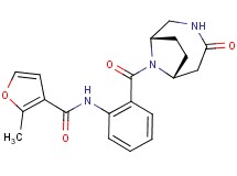 2-methyl-N-(2-{[(1S*,6R*)-4-oxo-3,9-diazabicyclo[4.2.1]non-9-yl]carbonyl}phenyl)-3-furamide