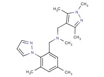1-[3,5-dimethyl-2-(1H-pyrazol-1-yl)phenyl]-N-methyl-N-[(1,3,5-trimethyl-1H-pyrazol-4-yl)methyl]methanamine