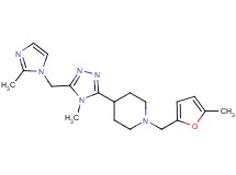 1-[(5-methyl-2-furyl)methyl]-4-{4-methyl-5-[(2-methyl-1H-imidazol-1-yl)methyl]-4H-1,2,4-triazol-3-yl}piperidine