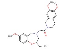 4-[2-(6,7-dimethoxy-3,4-dihydro-2(1H)-isoquinolinyl)-2-oxoethyl]-2-ethyl-7-methoxy-2,3,4,5-tetrahydro-1,4-benzoxazepine