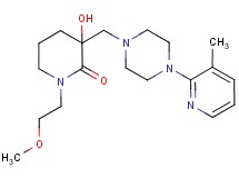 3-hydroxy-1-(2-methoxyethyl)-3-{[4-(3-methylpyridin-2-yl)piperazin-1-yl]methyl}piperidin-2-one