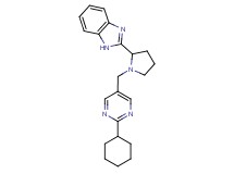 2-{1-[(2-cyclohexylpyrimidin-5-yl)methyl]pyrrolidin-2-yl}-1H-benzimidazole