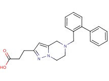 3-[5-(2-biphenylylmethyl)-4,5,6,7-tetrahydropyrazolo[1,5-a]pyrazin-2-yl]propanoic acid