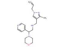 N-[(1-allyl-3-methyl-1H-pyrazol-4-yl)methyl]-2-morpholin-4-yl-2-pyridin-4-ylethanamine