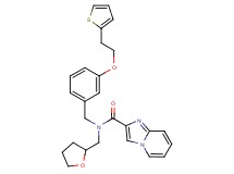 N-(tetrahydro-2-furanylmethyl)-N-{3-[2-(2-thienyl)ethoxy]benzyl}imidazo[1,2-a]pyridine-2-carboxamide